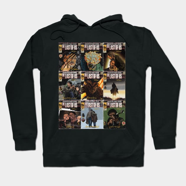 The Last of Us Comic Covers Collage Hoodie by JustRalphy